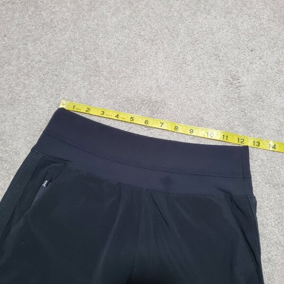 ATHLETA Nolita Slim Tapered Leg Crop Pants Travel Stretch Black Women's 4 x 25" - Picture 13 of 16